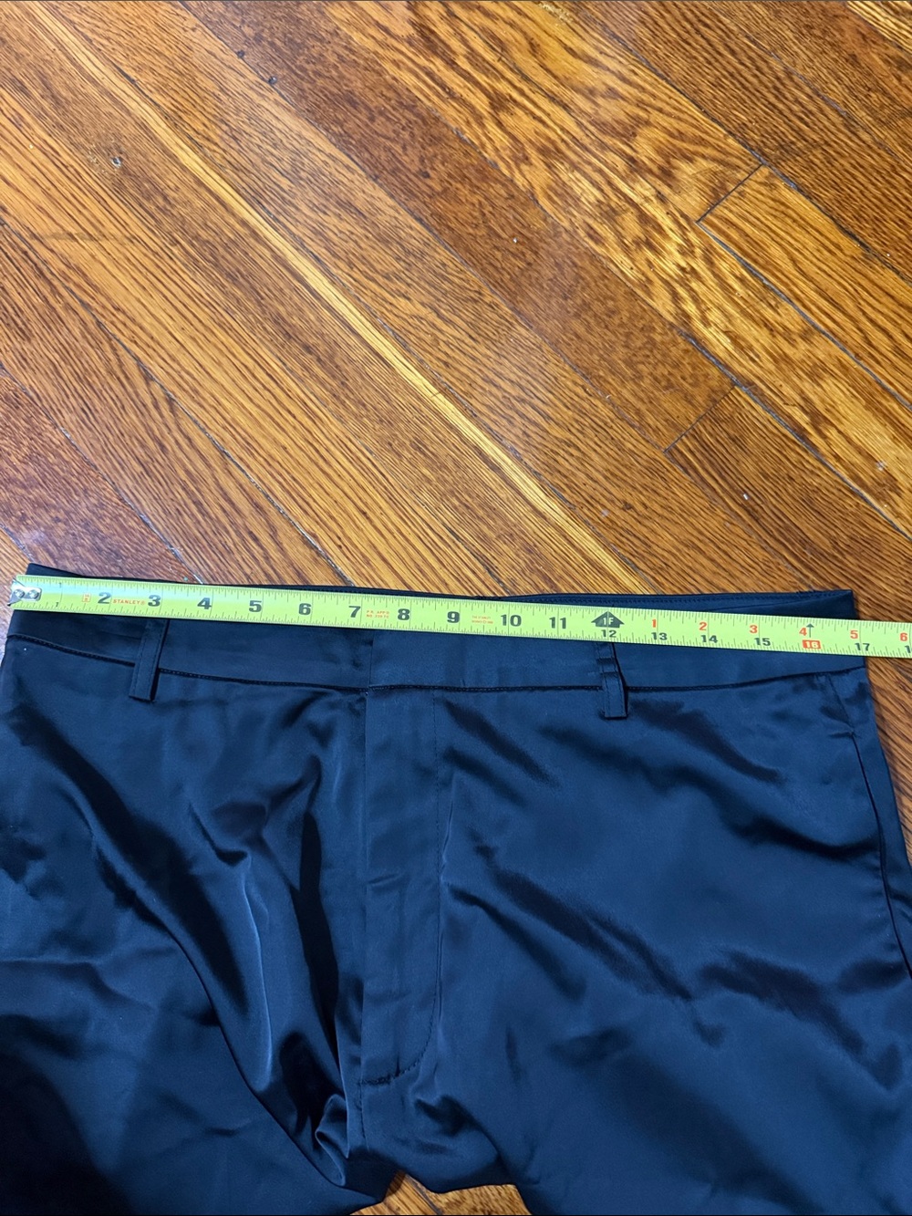 Elegant Satin Black Trousers - Picture 7 of 7